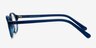 Alisha Blue AcetateEyeglass Frames from EyeBuyDirect, Side View