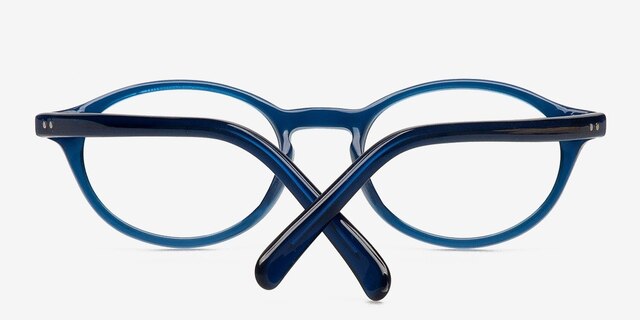 Alisha Blue AcetateEyeglass Frames from EyeBuyDirect, Closed View