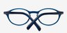 Alisha Blue AcetateEyeglass Frames from EyeBuyDirect, Closed View