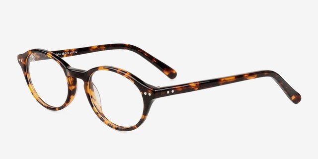 Alisha Tortoise AcetateEyeglass Frames from EyeBuyDirect, Angle View