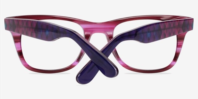 Alisson Purple AcetateEyeglass Frames from EyeBuyDirect, Closed View