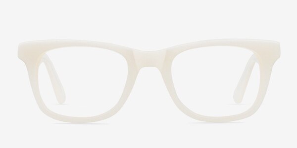 Alisson White Acetate Eyeglass Frames