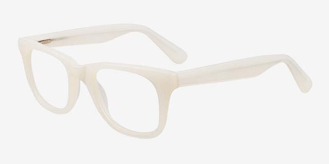 Alisson White AcetateEyeglass Frames from EyeBuyDirect, Angle View
