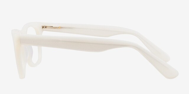 Alisson White AcetateEyeglass Frames from EyeBuyDirect, Side View