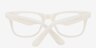 Alisson White AcetateEyeglass Frames from EyeBuyDirect, Closed View