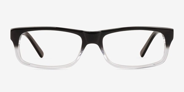 Brysen Black/Clear Acétate Montures de lunettes de vue