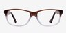 Aliya Brown AcetateEyeglass Frames from EyeBuyDirect, Front View