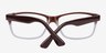 Aliya Brown AcetateEyeglass Frames from EyeBuyDirect, Closed View