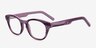 Allyson Purple AcetateEyeglass Frames from EyeBuyDirect, Angle View
