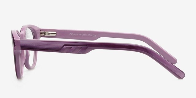 Allyson Purple AcetateEyeglass Frames from EyeBuyDirect, Side View