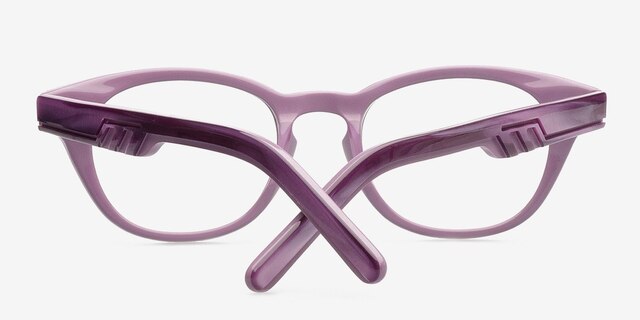 Allyson Purple AcetateEyeglass Frames from EyeBuyDirect, Closed View
