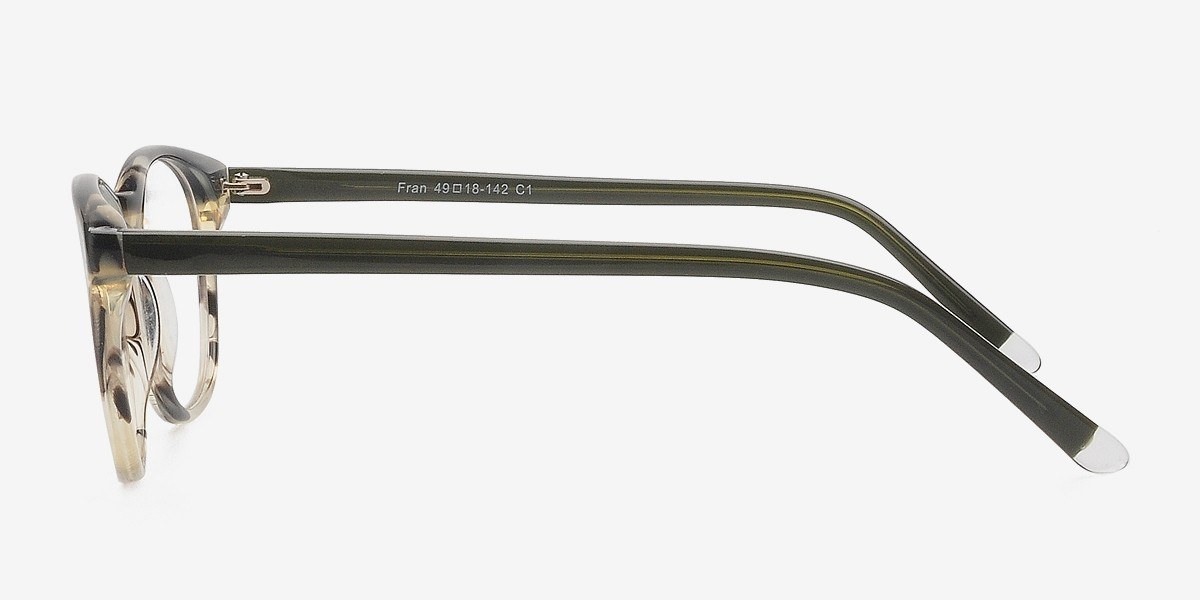 Fran Round Blue Full Rim Eyeglasses | Eyebuydirect