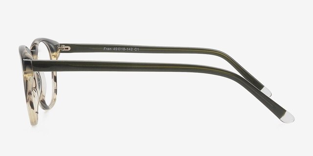 Fran Gray AcetateEyeglass Frames from EyeBuyDirect, Side View
