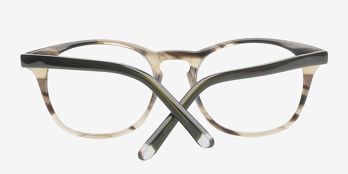Fran Round Blue Full Rim Eyeglasses | Eyebuydirect