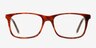 Franky Brown & Strip AcetateEyeglass Frames from EyeBuyDirect, Front View