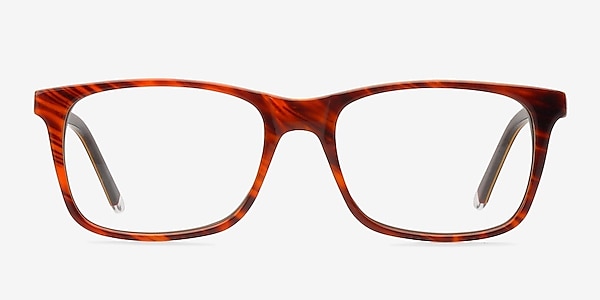 Franky Brown/Strip Acetate Eyeglass Frames