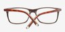 Franky Brown & Strip AcetateEyeglass Frames from EyeBuyDirect, Closed View