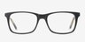 Franky Black AcetateEyeglass Frames from EyeBuyDirect, Front View