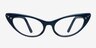 Alondra Navy AcetateEyeglass Frames from EyeBuyDirect, Front View