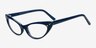 Alondra Navy AcetateEyeglass Frames from EyeBuyDirect, Angle View