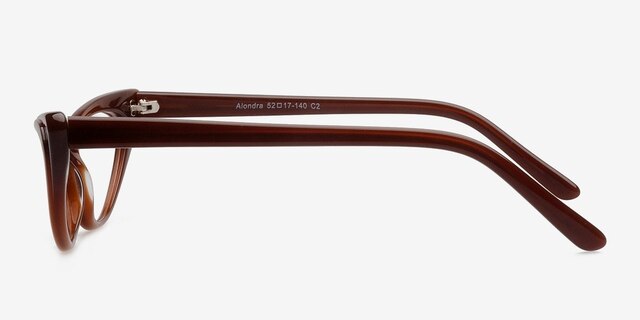 Alondra Brown AcetateEyeglass Frames from EyeBuyDirect, Side View