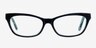 Franni Bleu marine AcétateMontures de lunettes de vue d'EyeBuyDirect, Vue de Face