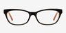 Franni Noir AcétateMontures de lunettes de vue d'EyeBuyDirect, Vue de Face