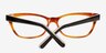Franni Noir AcétateMontures de lunettes de vue d'EyeBuyDirect, Vue Rapprochée