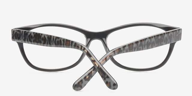 Alyson Gray & Brown AcetateEyeglass Frames from EyeBuyDirect, Closed View