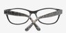 Alyson Gray & Brown AcetateEyeglass Frames from EyeBuyDirect, Closed View
