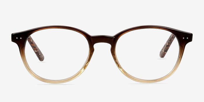 Alyvia Brun Acétate Montures de lunettes de vue d'EyeBuyDirect