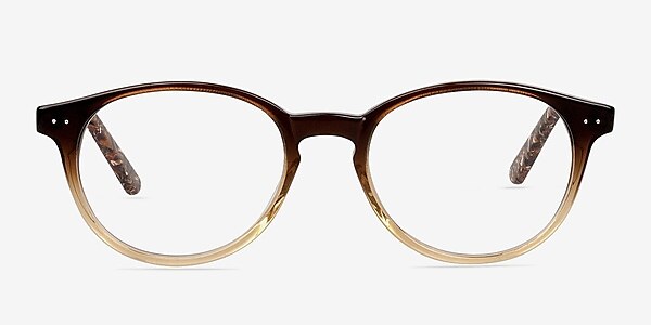 Alyvia Brun Acétate Montures de lunettes de vue