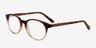 Alyvia Brown AcetateEyeglass Frames from EyeBuyDirect, Angle View