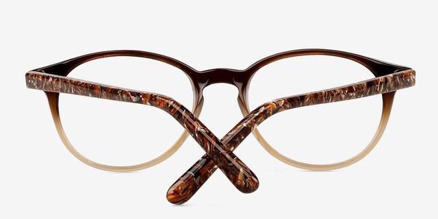 Alyvia Brown AcetateEyeglass Frames from EyeBuyDirect, Closed View