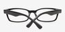 Izzy Black AcetateEyeglass Frames from EyeBuyDirect, Closed View