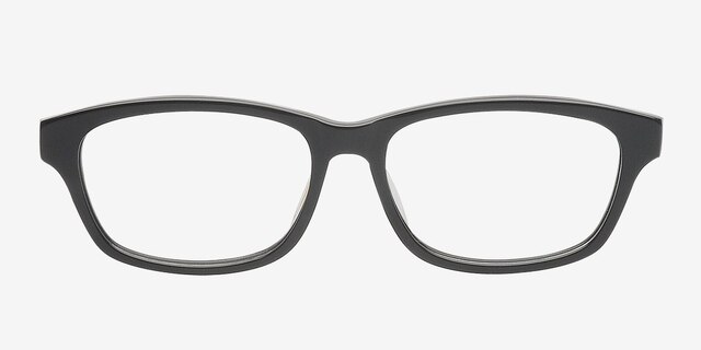 Ira Black AcetateEyeglass Frames from EyeBuyDirect, Front View