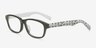 Ira Black & White AcetateEyeglass Frames from EyeBuyDirect, Angle View