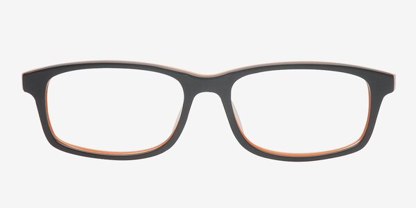 Jacki Black/Orange Acetate Eyeglass Frames