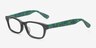 Jinny Black & Green AcetateEyeglass Frames from EyeBuyDirect, Angle View