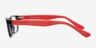 Jody Black & Red AcetateEyeglass Frames from EyeBuyDirect, Side View