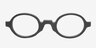 Kerry Black & White AcetateEyeglass Frames from EyeBuyDirect, Front View
