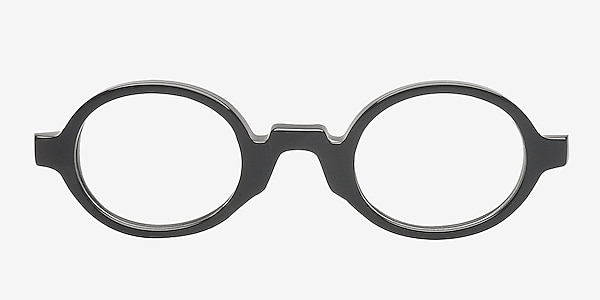 Kerry Black/White Acetate Eyeglass Frames
