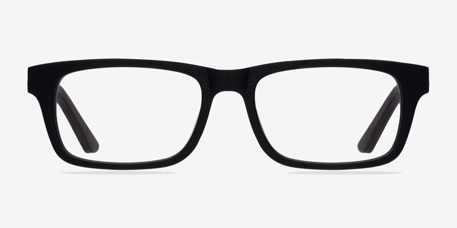 Emory Black AcetateEyeglass Frames from EyeBuyDirect, Front View