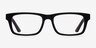 Emory Black AcetateEyeglass Frames from EyeBuyDirect, Front View