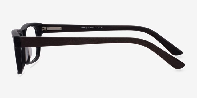 Emory Black AcetateEyeglass Frames from EyeBuyDirect, Side View
