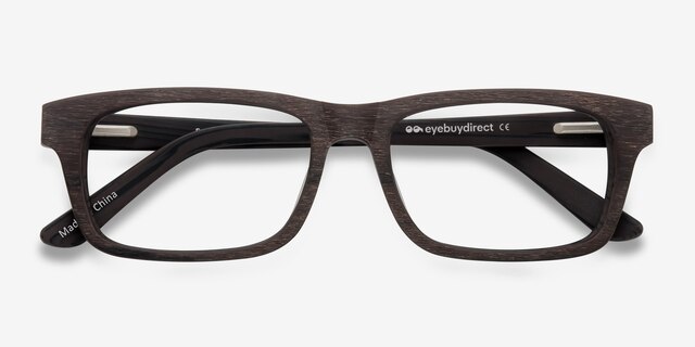 Emory Café AcétateMontures de lunettes de vue d'EyeBuyDirect, Vue Rapprochée