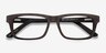 Emory Café AcétateMontures de lunettes de vue d'EyeBuyDirect, Vue Rapprochée