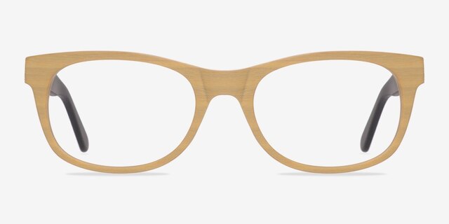 Panama Wood AcetateEyeglass Frames from EyeBuyDirect, Front View