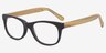 Panama Black AcetateEyeglass Frames from EyeBuyDirect, Angle View