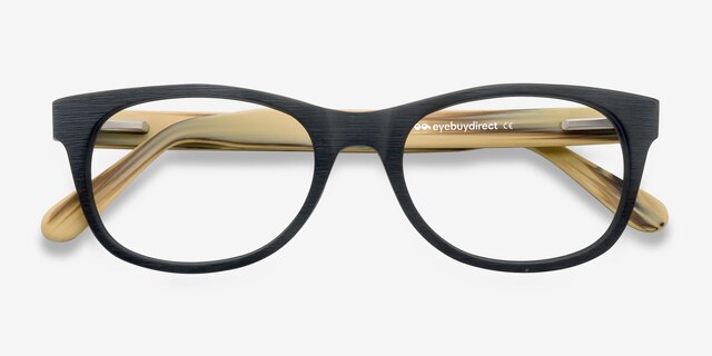 Panama Black AcetateEyeglass Frames from EyeBuyDirect, Closed View